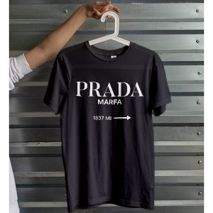 Buy Black Tshirt Prada Marfa Fashion