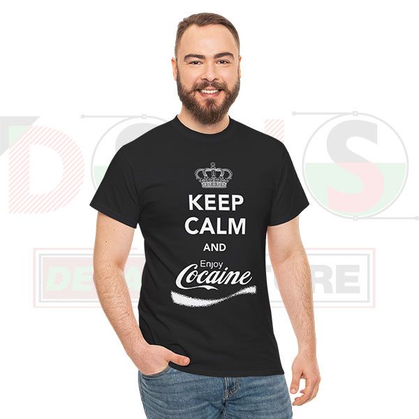 Tshirt Keep Calm Enjoy Cocaine Logo Coca Cola