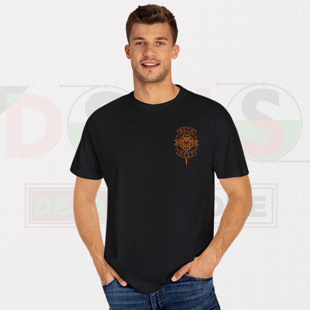 Buy Tshirt Neck Deep Burgundy Logo