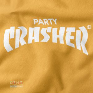 Buy closeup Tshirt - Party Crasher Thrasher Funny Graphic Tees For Cheap