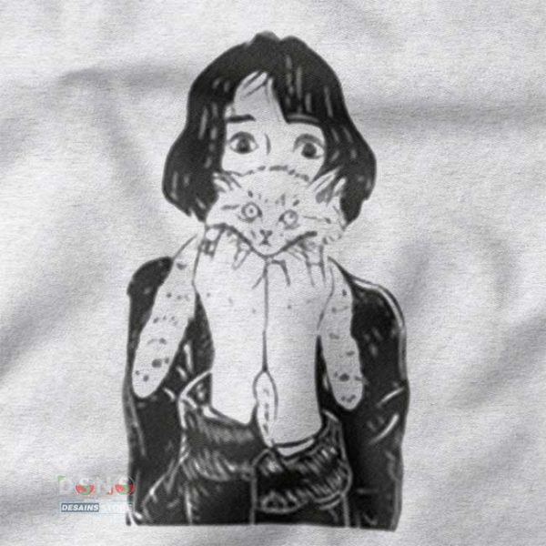 Buy closeup Tshirt - The Cat Girl Custom