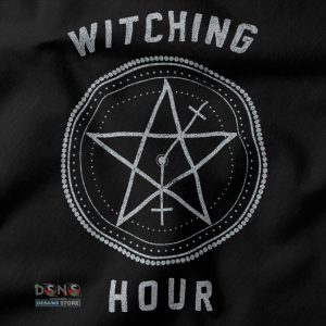 Buy closeup Tshirt - The Witching Hour Symbols Custom