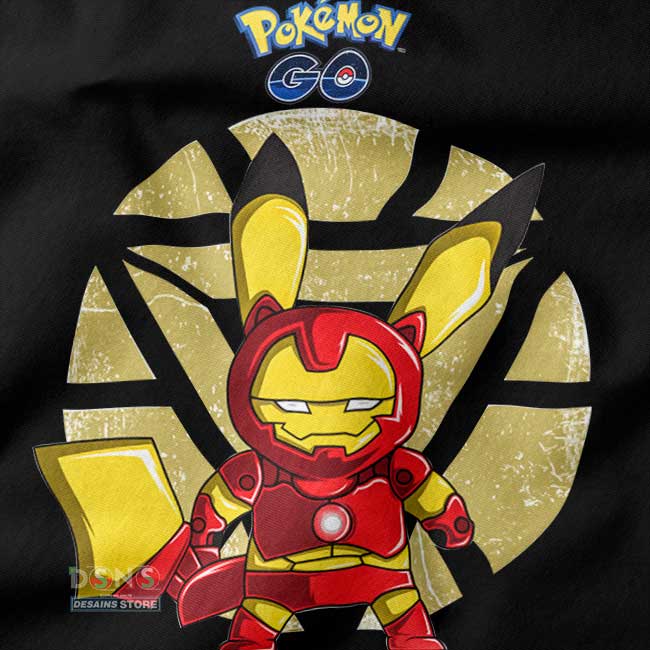 Funny Pokémon Pikachu mashup Iron Man parody shirt – DESAINS STORE