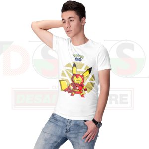 Pokémon GO Pikachu Iron Man Parody T-Shirt