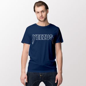 Tshirt Navy Yeezus Merch Kanye West Clothing Sale