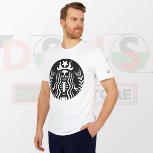 Tshirt - Queen Goth Starbucks Skeleton Queen Graphic Tees For Cheap