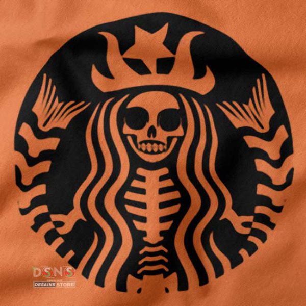 closeup Tshirt - Queen Goth Starbucks Skeleton Queen Graphic Tees For Cheap