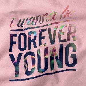 1D fan aesthetic forever quote pullover in streetwear style