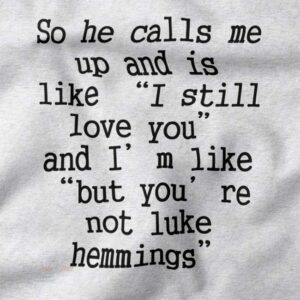 5SOS fan sweatshirt featuring Luke Hemmings inspired design