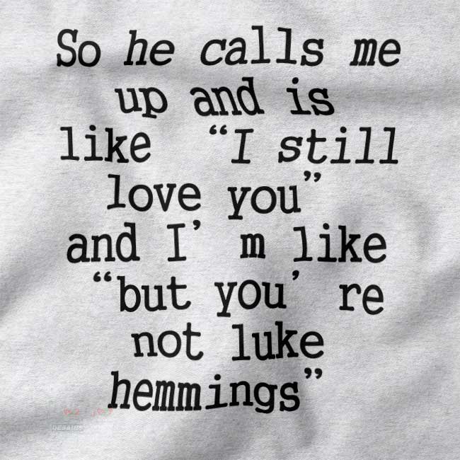 5SOS fan sweatshirt featuring Luke Hemmings inspired design