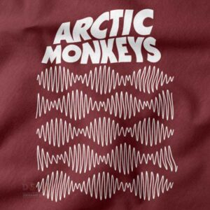 AM band merch wave graphic pullover