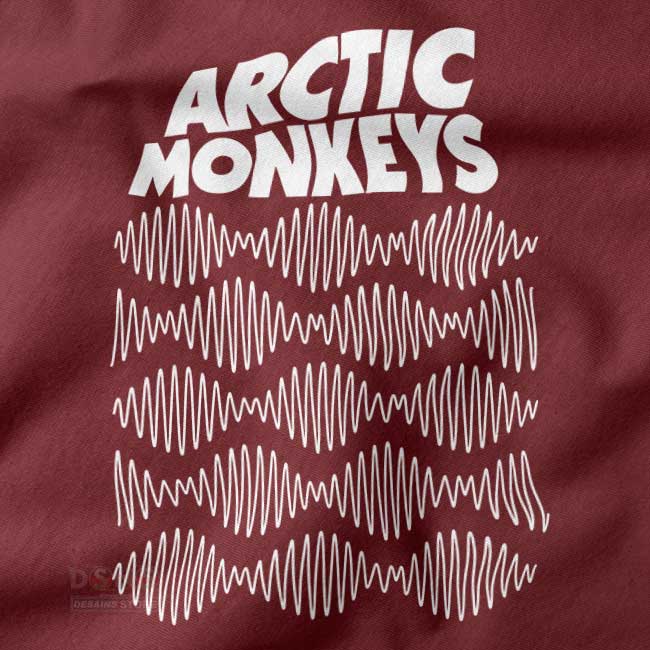 AM band merch wave graphic pullover