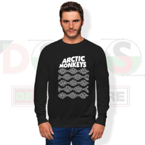 Arctic Monkeys wave logo sweatshirt design