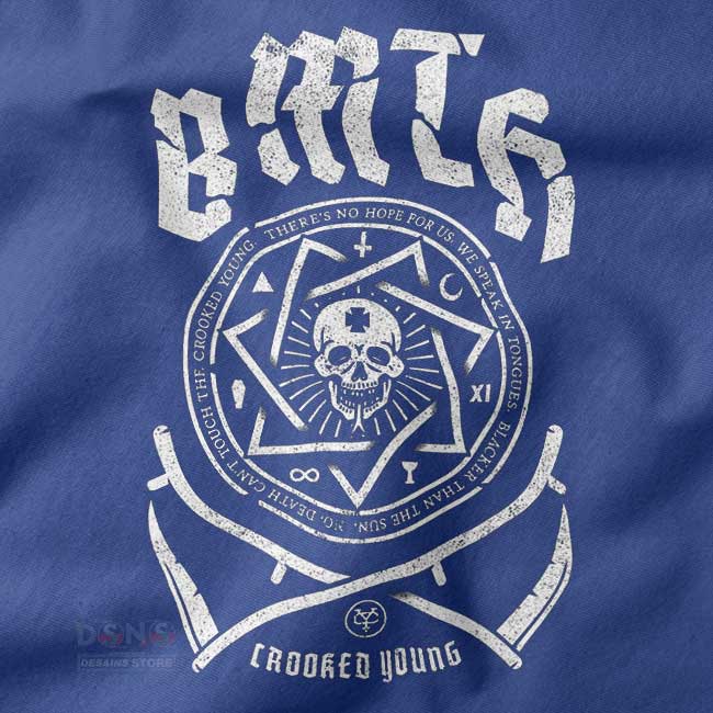 BMTH alternative rock sweatshirt with bold text design