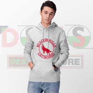 Beacon Hills Cyclones lacrosse hoodie with varsity team graphic