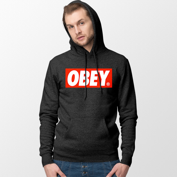 Best Hoodies Black Obey Clothing Logo Graphic Art