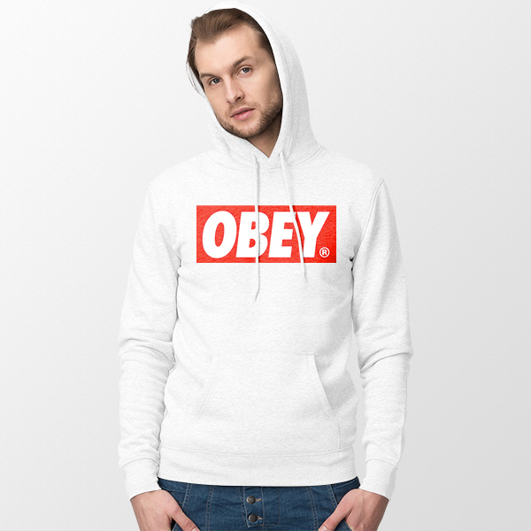 Best Hoodies White Obey Clothing Logo Graphic Art