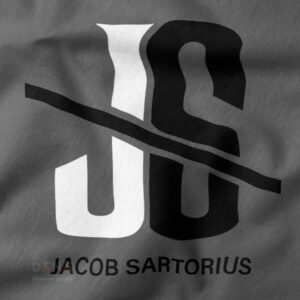 Black Jacob Sartorius inspired sweatshirt with clean JS emblem