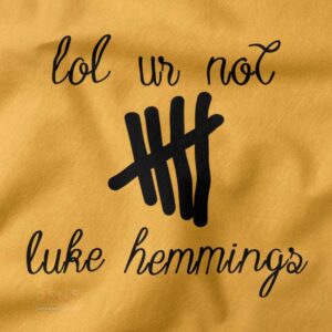 Black Luke Hemmings Graphic Crewneck for 5SOS Fans