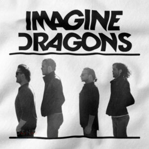 Black sweatshirt featuring Imagine Dragons album artwork