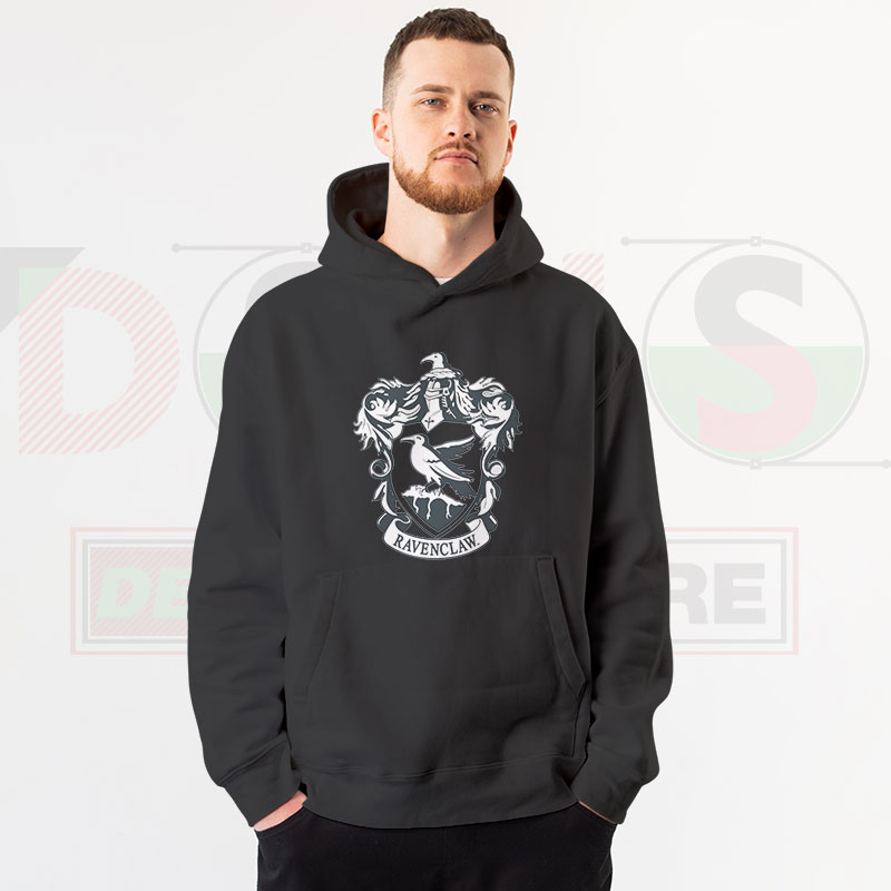 Blue Ravenclaw emblem hoodie for Harry Potter fans