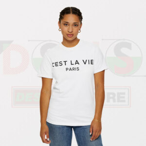 C’est La Vie Paris T-Shirt – Minimalist French Quote Tee