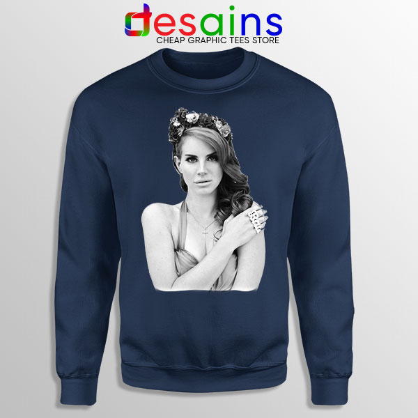 Buy Merch Navy Sweatshirt Lana Del Rey Princess Beauty
