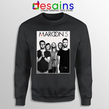 Buy Merchandise Black Sweatshirt Maroon 5 Band Poster