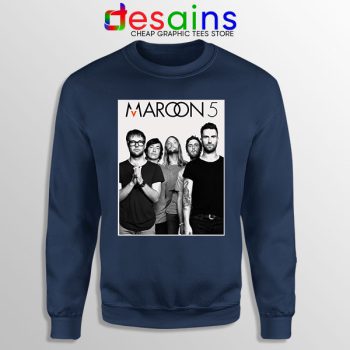 Buy Merchandise Navy Sweatshirt Maroon 5 Band Poster