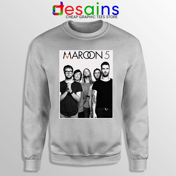 Buy Merchandise Sport Grey Sweatshirt Maroon 5 Band Poster