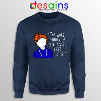 Buy Navy Sweatshirt Ed Sheeran Thinking Out Loud Song Merch