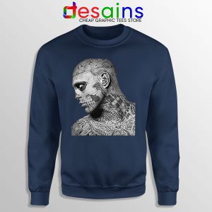 Buy Navy Sweatshirt Skullboy Rick Genest Poster