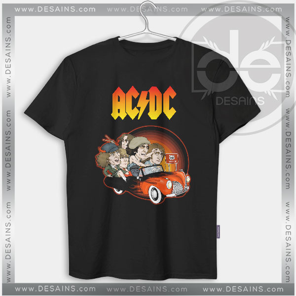 Tshirt AC/DC Rock band Cartoon Tshirt Womens Tshirt Mens Size S-3XL