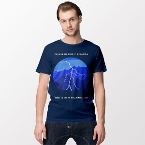 Buy Tshirt Navy Blue Calvin Harris Feat Rihanna Song