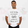 Buy Tshirt - New York London Paris