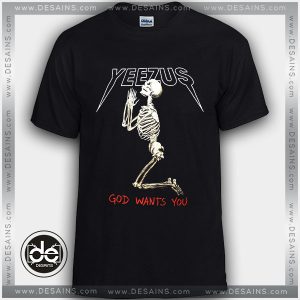 Buy Tshirt Yeezus God Wants You Skull Tshirt mens Tshirt womens