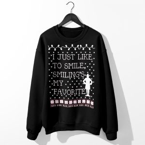 Buy Ugly Black Sweatshirt Elf Smilings Quotes Christmas Gifts