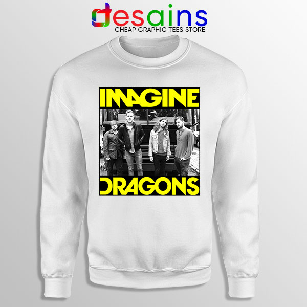 Buy White Sweatshirt Imagine Dragons Merch Album Cover