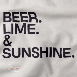 Buy closeup Tshirt - Beer Lime and Sunshine