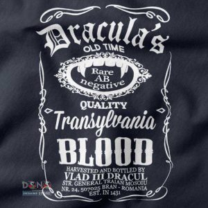Buy closeup Tshirt - Dracula Transylvania Blood Jack Daniels