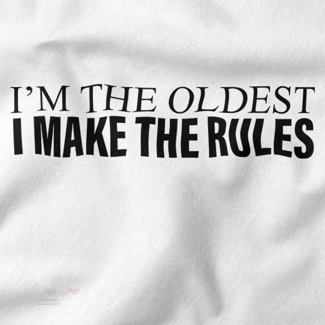 Buy closeup Tshirt - Iam The Oldest The Make Rules
