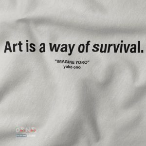 Buy closeup Tshirt - Imagine Yoko Art Survival