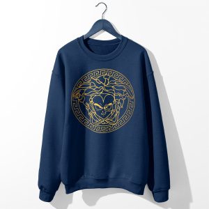 Cheap Sweatshirt Navy Dragon Ball Vegeta Versace Meme Saiyan