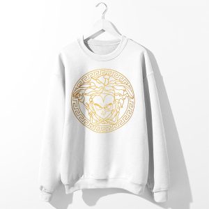 Cheap Sweatshirt White Dragon Ball Vegeta Versace Meme Saiyan