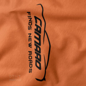 Chevrolet Camaro Tshirt closeup - Camaro Finds New Road