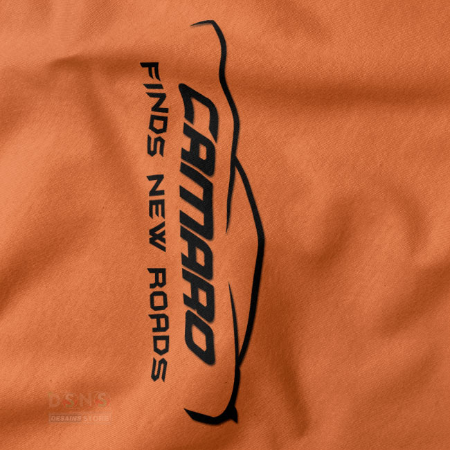Chevrolet Camaro Tshirt closeup - Camaro Finds New Road