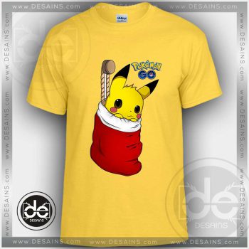 Tshirt Christmas Pikachu Pokemon Go Tshirt Kids Children and Adult Tshirt