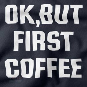 Cozy coffee lover crewneck with minimalist text design