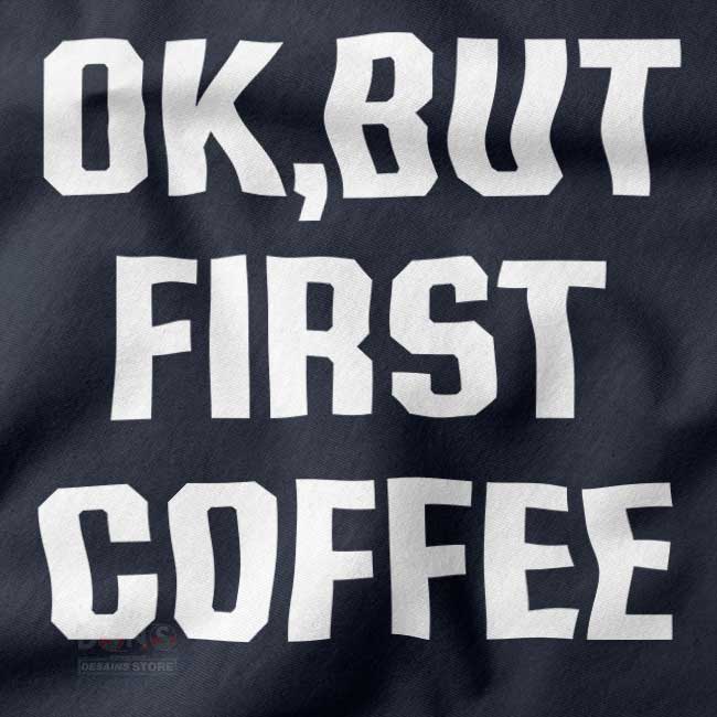 Cozy coffee lover crewneck with minimalist text design