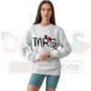 Cute Minnie Mouse head crewneck for Disney fans